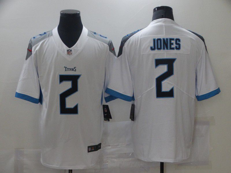 Men Tennessee Titans #2 Jones White 2021 Vapor Untouchable Limited Player Nike NFL Jersey->new york yankees->MLB Jersey